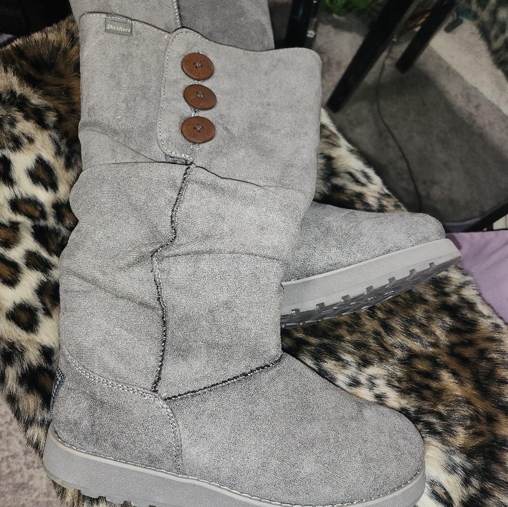 Sketcher boot suede knee high